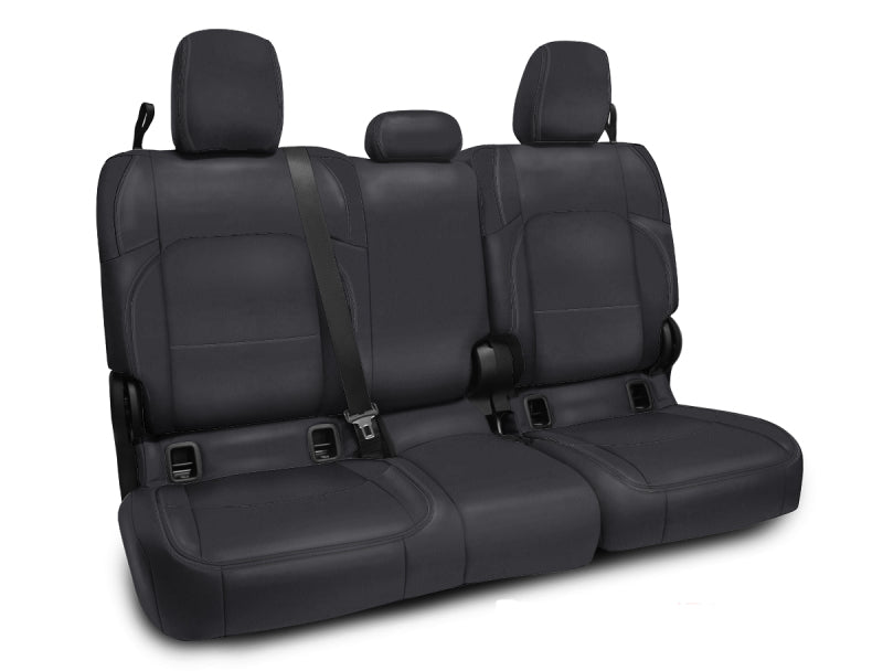 PRP 2020+ Jeep Gladiator JT Rear Bench Cover with Cloth Interior - All Black Seat Covers PRP Seats