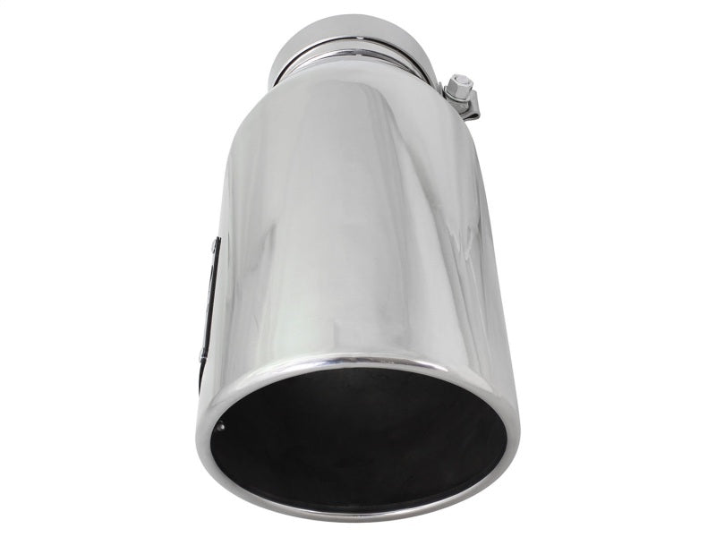 aFe Diesel Exhaust Tip Bolt On Polished 4in Inlet x 6in Outlet x 15in Long Catback aFe