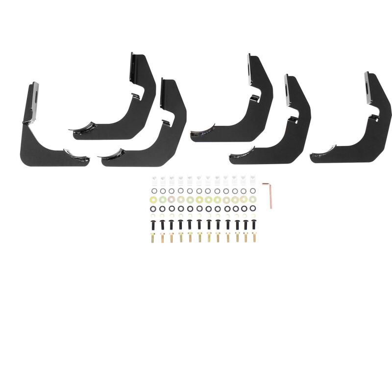 Westin 2014-2018 Chevrolet/GMC Silverado Sierra 1500 Dbl Cab PRO TRAXX 4 Oval Nerf Step Bars - Black Nerf Bars Westin