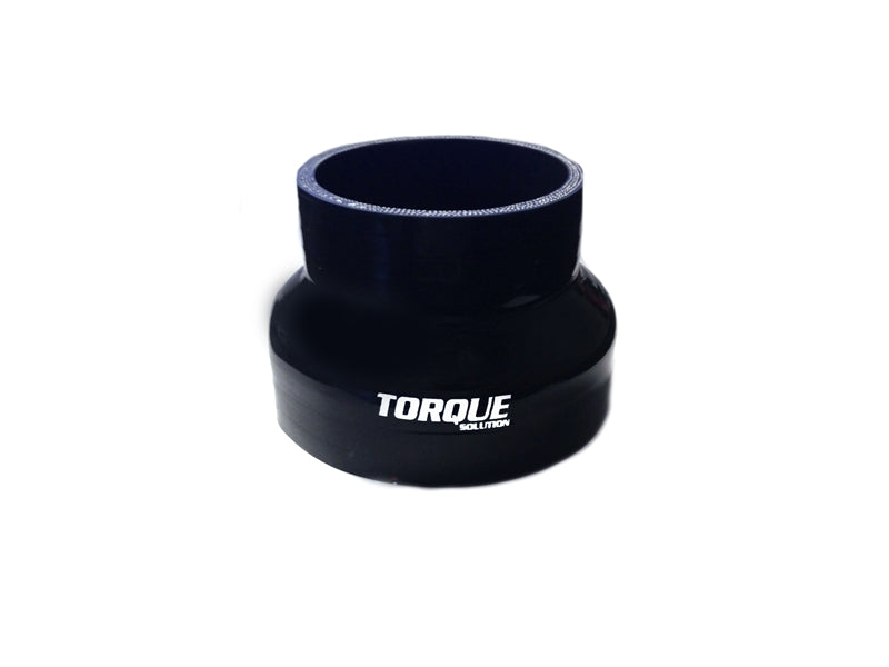 Torque Solution Transition Silicone Coupler: 3 inch to 4 inch Black Universal Silicone Couplers & Hoses Torque Solution