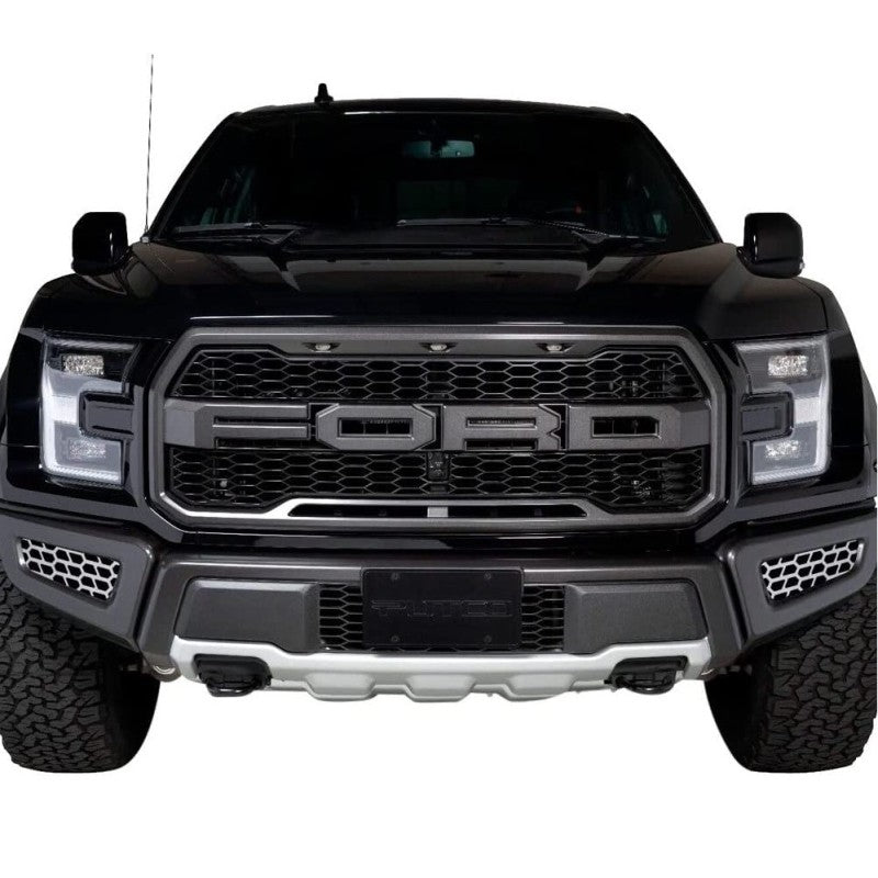 Putco 18-20 Ford F-150 Raptor - Hex Shield - Polished SS Bumper Grille Inserts Grilles Putco