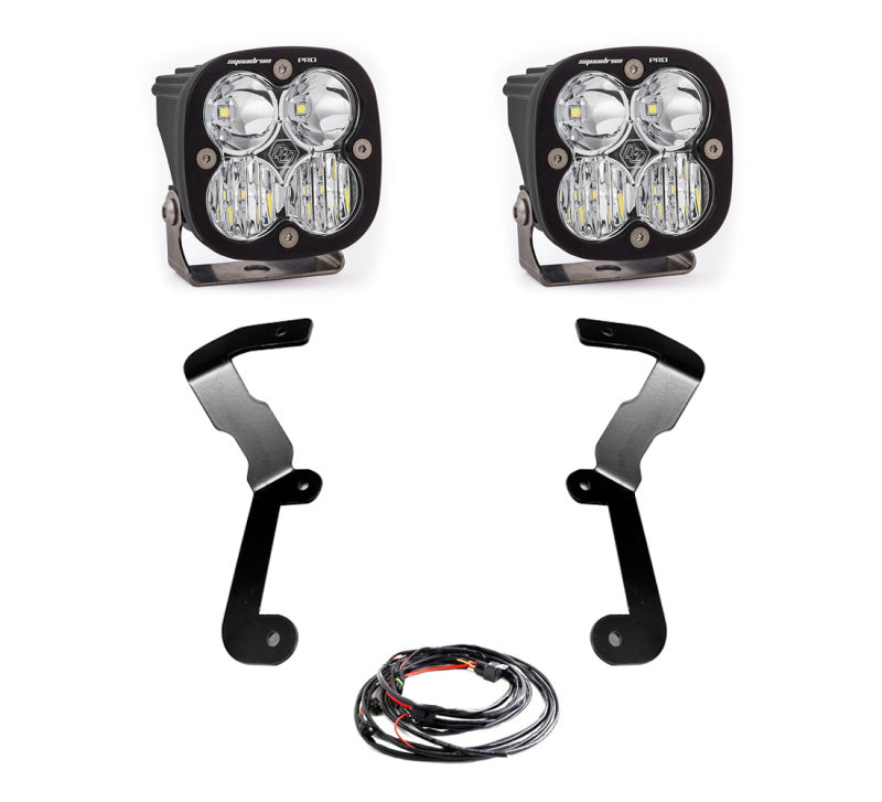 Baja Designs 19-22 GMC Sierra 1500 Squadron Pro A-Pillar Light Kit Light Mounts Baja Designs