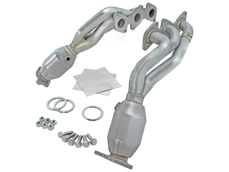 aFe 05-11 Toyota Tacoma V6-4.0L Twisted Steel 409 Stainless Steel Long Tube Header w/ Cat Headers & Manifolds aFe