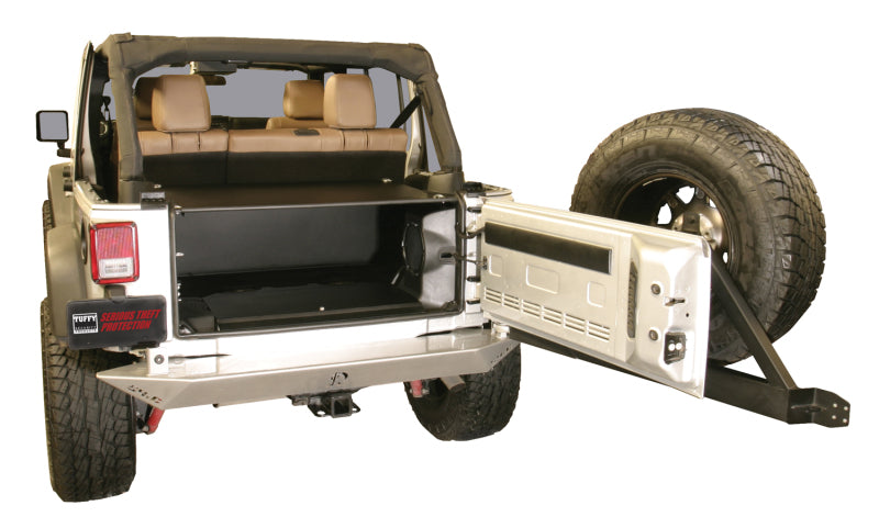 Tuffy Jk Unlimited Tailgate Enclosure- Black For 2011+ Cargo Boxes & Bags Tuffy Products