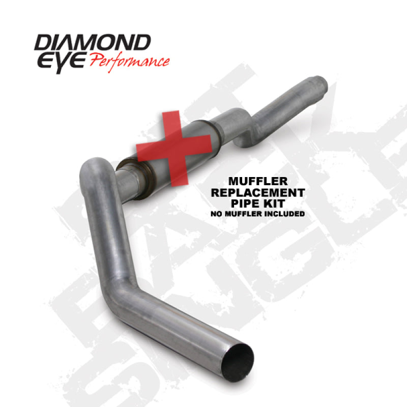 Diamond Eye KIT 5in Catback MFLR RPLCMENT PIPE Single AL: 2006-2007.5 CHEVY 6.6L 2500/3500 Catback Diamond Eye Performance