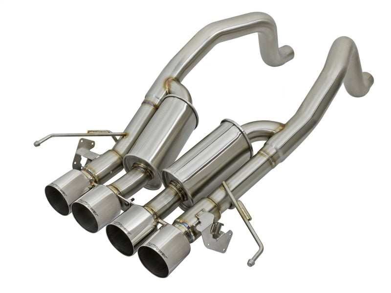 aFe MACHForce XP 3in-2 1/2in Axle Back 304SS Exhaust w/ Polished Tips 15-17 Chevy Corvette Z06 Axle Back aFe