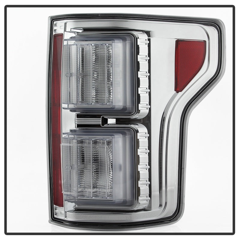 Spyder 18-19 Ford F-150 (W/O Blind Spot Sensor) LED Tail Lights - Chrome (ALT-YD-FF15018-LED-C) Tail Lights SPYDER