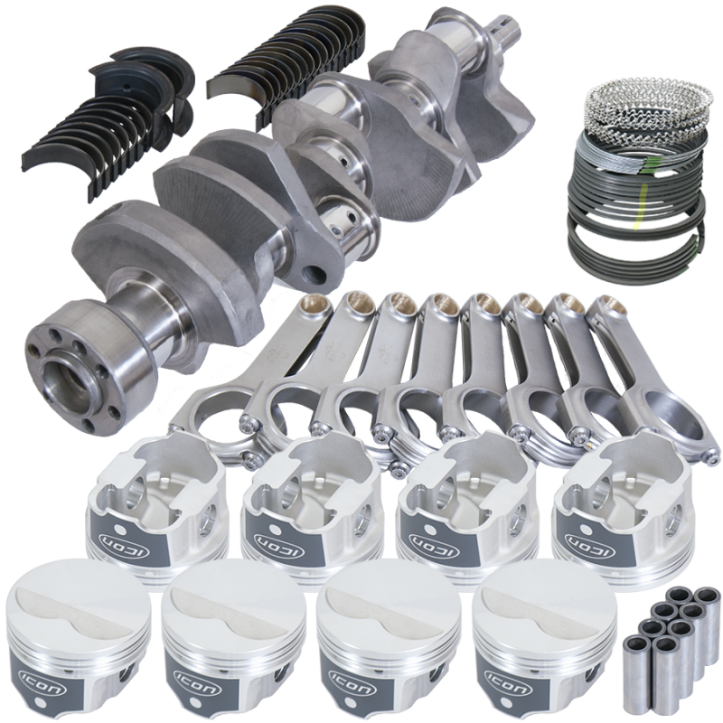 Eagle Chevy LT1 350 1Pc 3.480in Crank 5.700in H-Beam -3.7cc 4.040in Pistons Rotating Assembly Rotating Assemblies Eagle