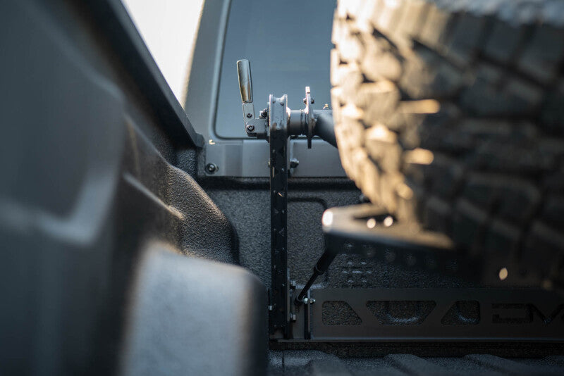 DV8 Offroad 2020+ Jeep Gladiator JT Adjustable In-Bed Tire Carrier Chase Racks DV8 Offroad
