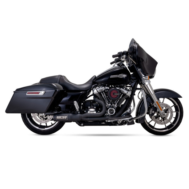 Vance & Hines HD Touring 17-22 HO 2-1 Black Full System Exhaust Powersports Exhausts Vance and Hines