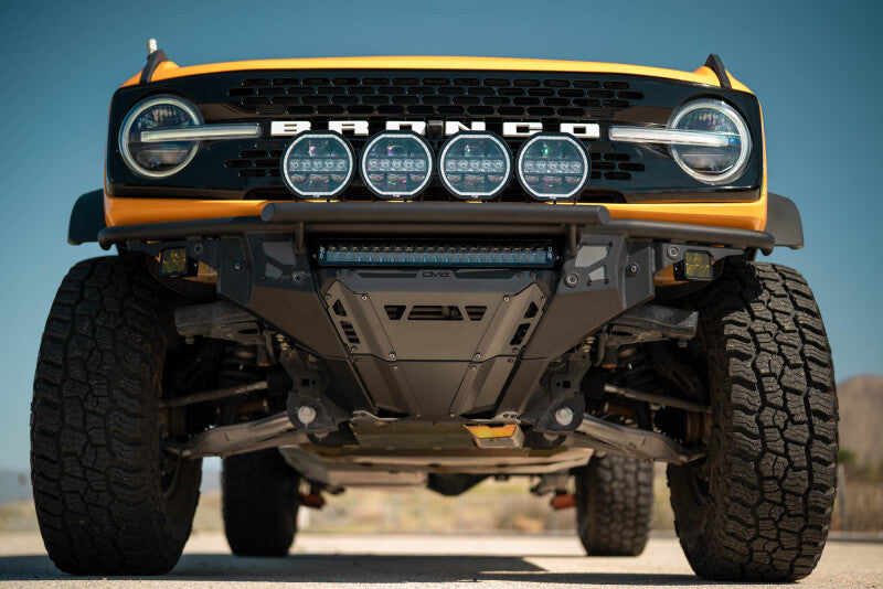 DV8 Offroad 21-25 Ford Bronco Tube Serries Front Bumper - Black Powdercoat Bumpers - Steel DV8 Offroad