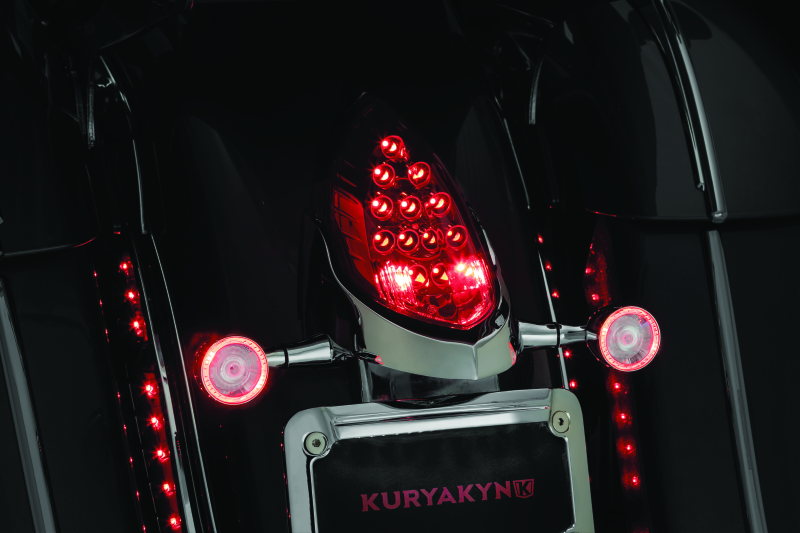 Kuryakyn Rear Turn Signal & License Plate Mount Indian Chrome Bolts Kuryakyn