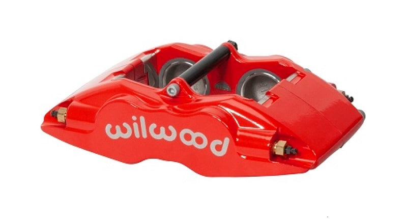 Wilwood Caliper - FSLI4 - Red 1.62in Piston 1.25in Rotor Brake Calipers - Perf Wilwood