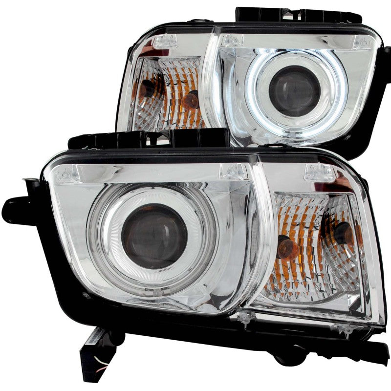 ANZO 2010-2013 Chevrolet Camaro Projector Headlights w/ Halo Chrome (CCFL) Headlights ANZO