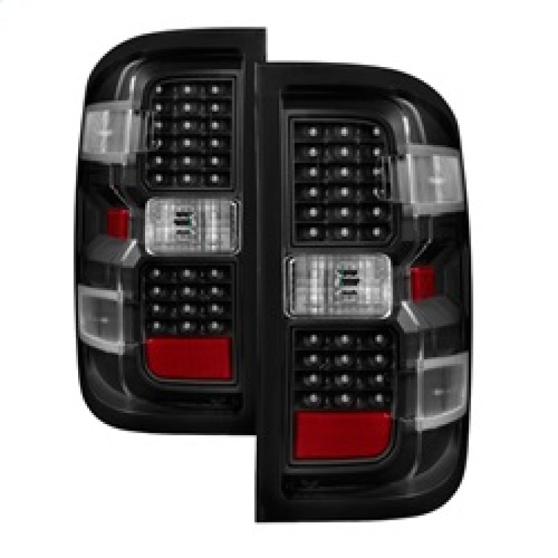 xTune Chevy 1500 14-16 / Silverado 2500HD/3500HD LED Tail Lights - Black ALT-JH-CS14-LED-BK Tail Lights SPYDER