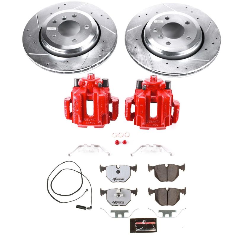 Power Stop 2006 BMW 330Ci Rear Z26 Street Warrior Brake Kit w/Calipers Brake Kits - Performance D&S PowerStop