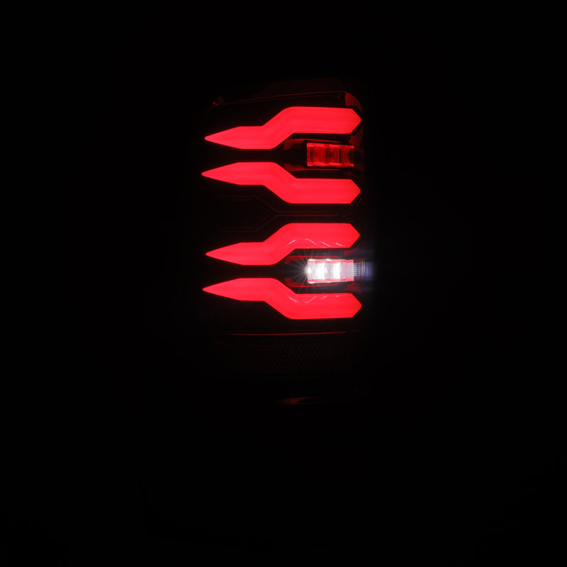 AlphaRex 94-01 Dodge Ram 1500/2500/3500 LUXX-Series LED Tail Lights - Black/Red Tail Lights AlphaRex
