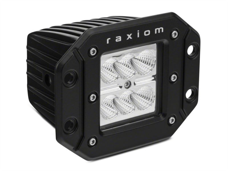 Raxiom 3-In Flush Mount 6-LED Off Road Light Flood Beam Universal (Some Adaptation May Be Required) Light Bars & Cubes Raxiom