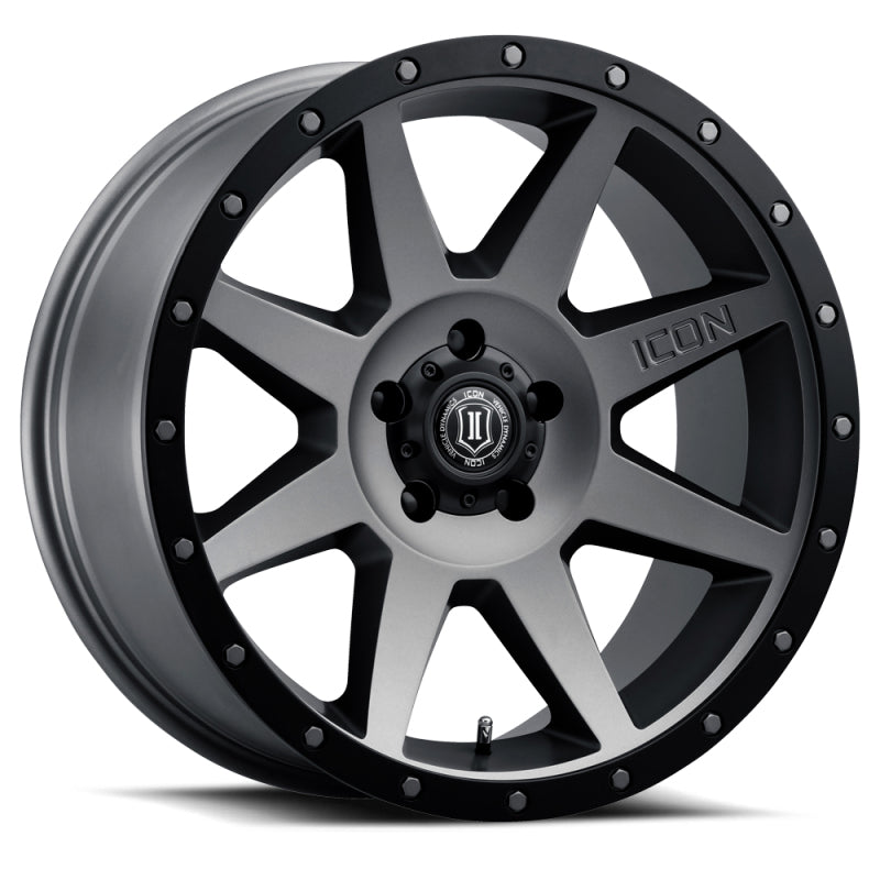 ICON Rebound 20x9 / 6x5.5 / 16mm / 5.625in BS Titanium Wheel Wheels - Cast ICON