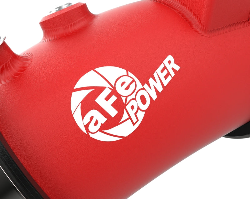 aFe BladeRunner 22-23 Kia Stinger L4-2.5L (t) Aluminum Hot and Cold Charge Pipe Kit - Red Intercoolers aFe