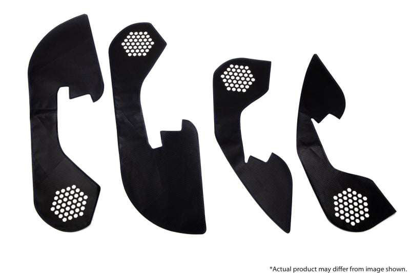 Revel GT Design Kick Panel Cover (Blue Stitch) 16-19 Subaru WRX / WRX STI - 4 Pieces Door Panels Revel