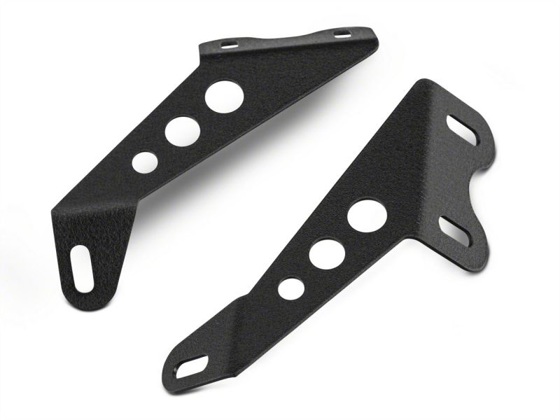 Raxiom 07-18 Jeep Wrangler JK 24-In Light Bar Hood Mounting Brackets Brackets Raxiom