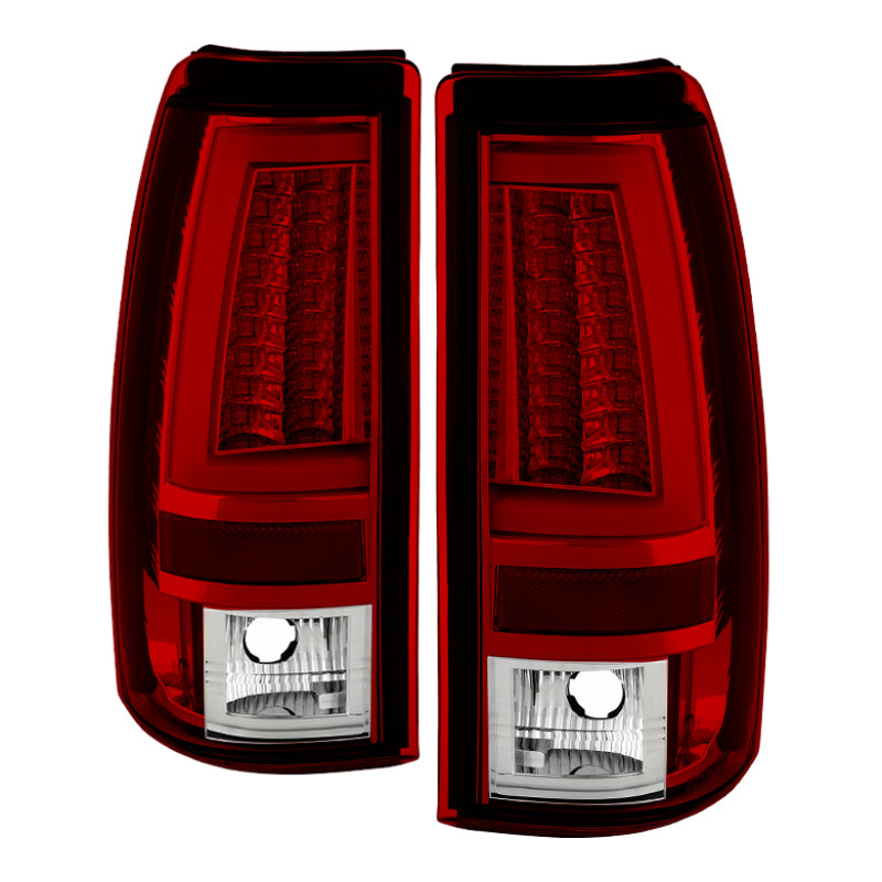 Spyder Chevy Silverado 1500/2500 99-02 Version 2 LED Tail Lights - Red Clear ALT-YD-CS99V2-LED-RC Tail Lights SPYDER