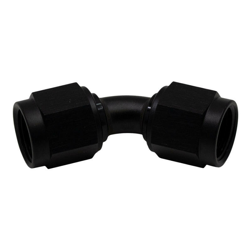 DeatschWerks 6AN Flare Female Swivel 45-Degree to 6AN Flare Female Swivel - Anodized Matte Black Fittings DeatschWerks