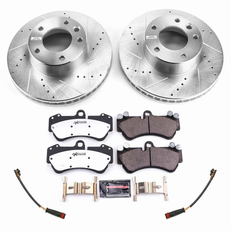 Power Stop 17-18 Mercedes-Benz G550 4x4 Front Z26 Street Warrior Brake Kit Brake Kits - Performance D&S PowerStop
