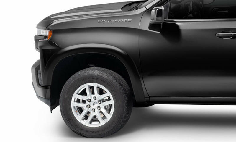 Bushwacker 19-21 Chevrolet Silverado 1500 6ft 6in Bed OE-Style 4PC Fender Flares - Black Fender Flares Bushwacker