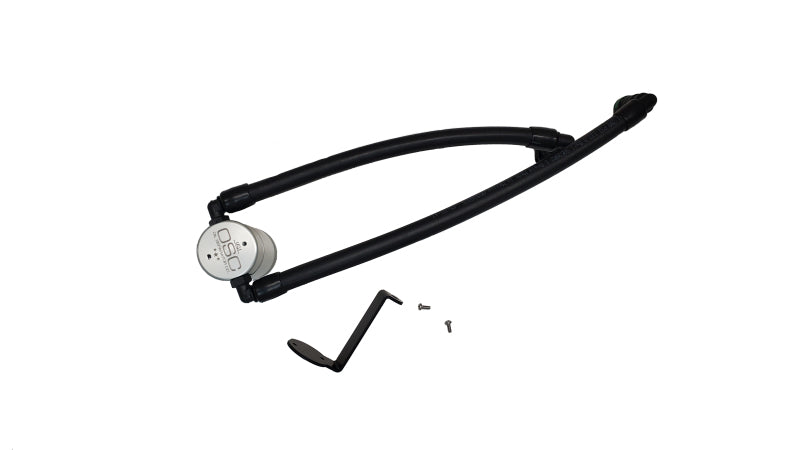 J&L 24-25 Ford Ranger 2.7L EcoBoost PCV Side Clear Anodized Oil Separators J&L