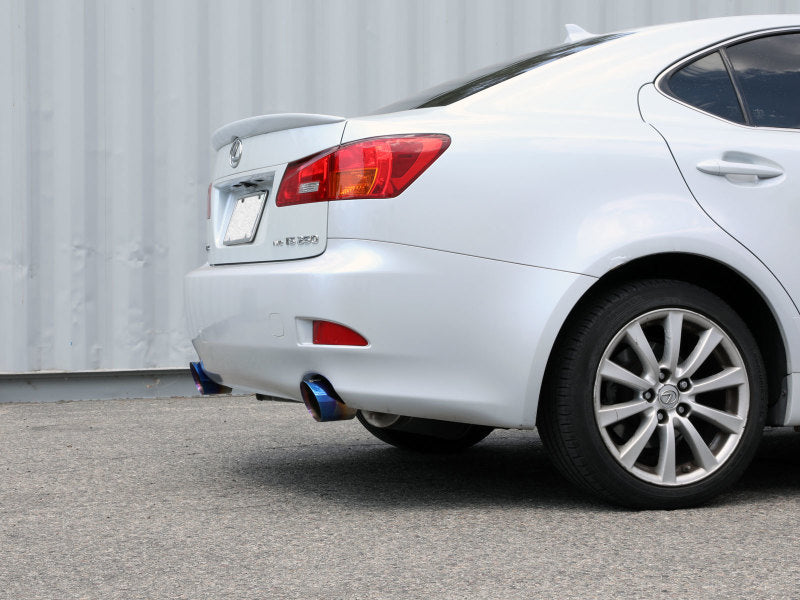 aFe POWER Takeda 06-13 Lexus IS250/IS350 SS Axle-Back Exhaust w/ Blue Flame Tips Axle Back aFe
