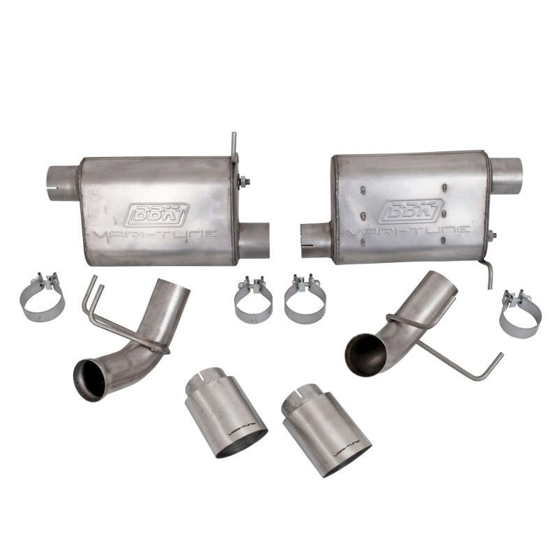 BBK 11-14 Mustang GT VariTune Axle Back Exhaust Kit (Stainless Steel) Axle Back BBK