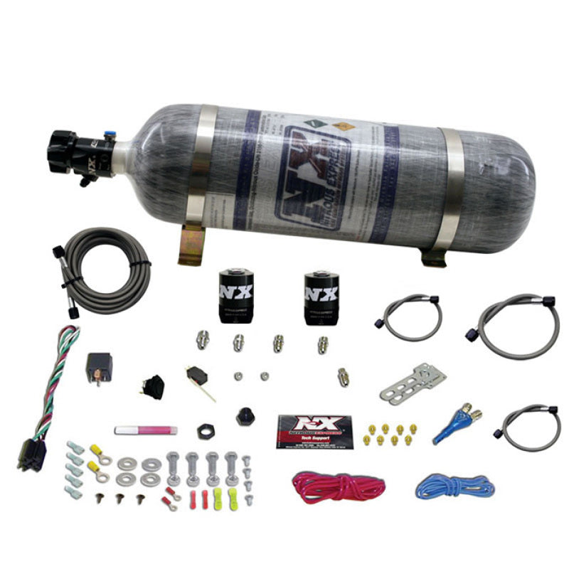 Nitrous Express All Ford EFI Single Nozzle Nitrous Kit w/Composite Bottle Nitrous Systems Nitrous Express