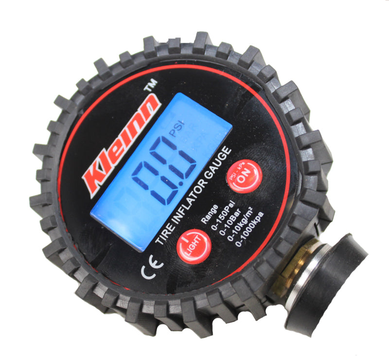 Kleinn Digital Tire Inflator w/ Gauge/ Bleed Valve/ / Locking Chuck 0-160 PSI Valves Kleinn Air Horns