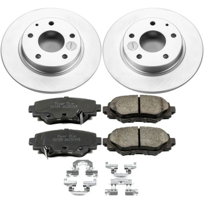 Power Stop 14-16 Mazda 3 Rear Z17 Evolution Geomet Coated Brake Kit Brake Kits - Performance Blank PowerStop