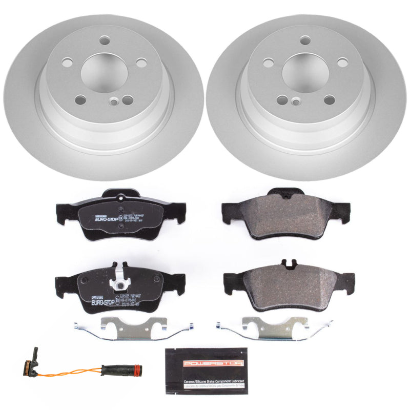 Power Stop 14-16 Mercedes-Benz E250 Rear Euro-Stop Brake Kit Brake Kits - OE PowerStop