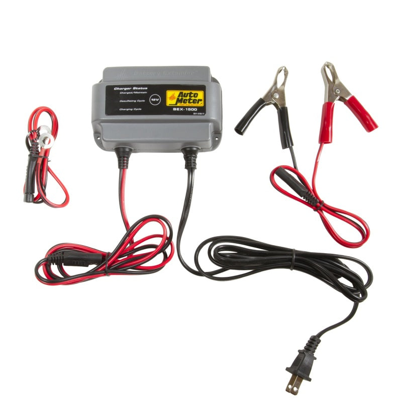 Autometer Battery Charger/Maintainer 12V/1.5A Battery Chargers AutoMeter