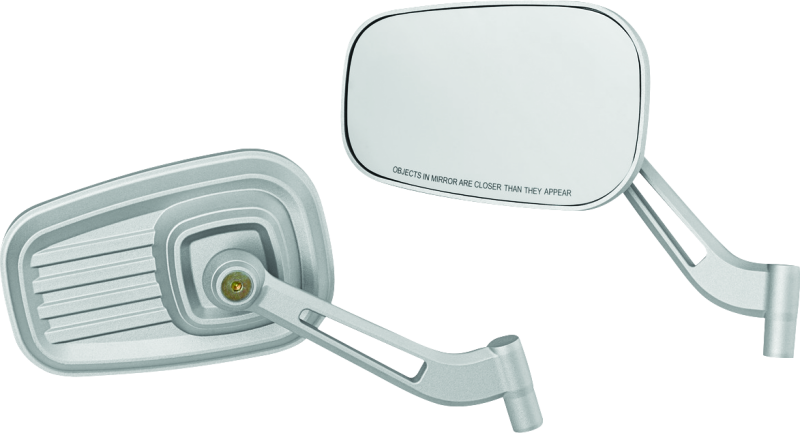 Kuryakyn Dillinger Mirrors Silver Rear View Mirrors Kuryakyn