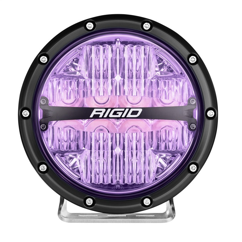 Barra de luz LED todoterreno de 6 pulgadas de la serie 360 ​​de Rigid Industries, RGBW (par)
