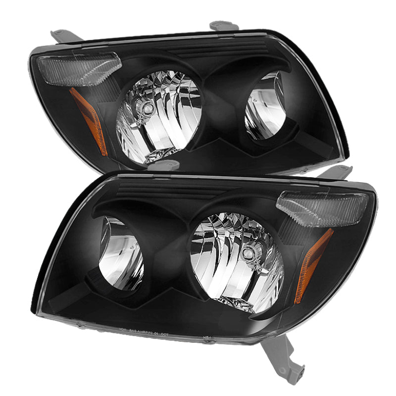 xTune Toyota 4Runner 03-05 Crystal Headlights Black HD-JH-T4R03-AM-BK Headlights SPYDER