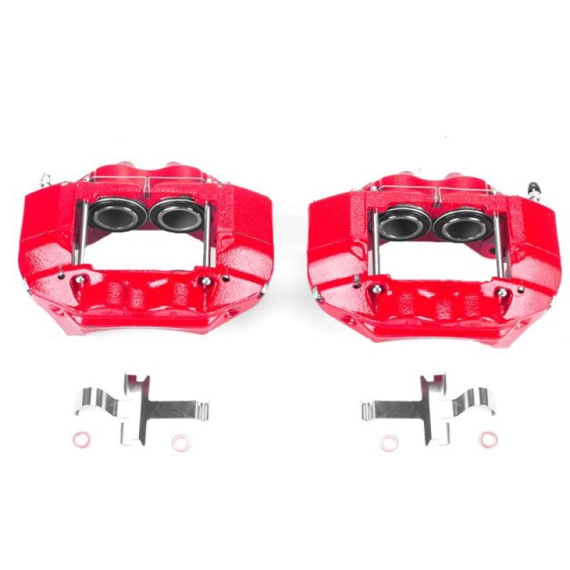Power Stop 96-02 Toyota 4Runner Front Red Calipers w/o Brackets - Pair Brake Calipers - Perf PowerStop
