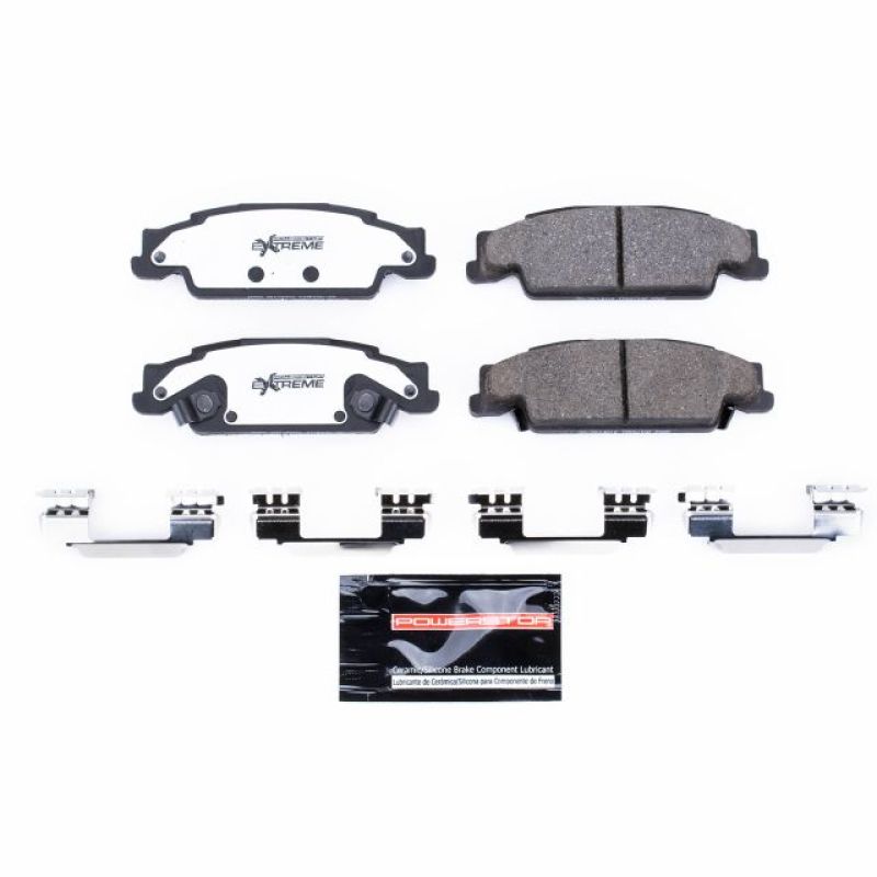 Power Stop 03-07 Cadillac CTS Rear Z26 Extreme Street Brake Pads w/Hardware Brake Pads - Performance PowerStop
