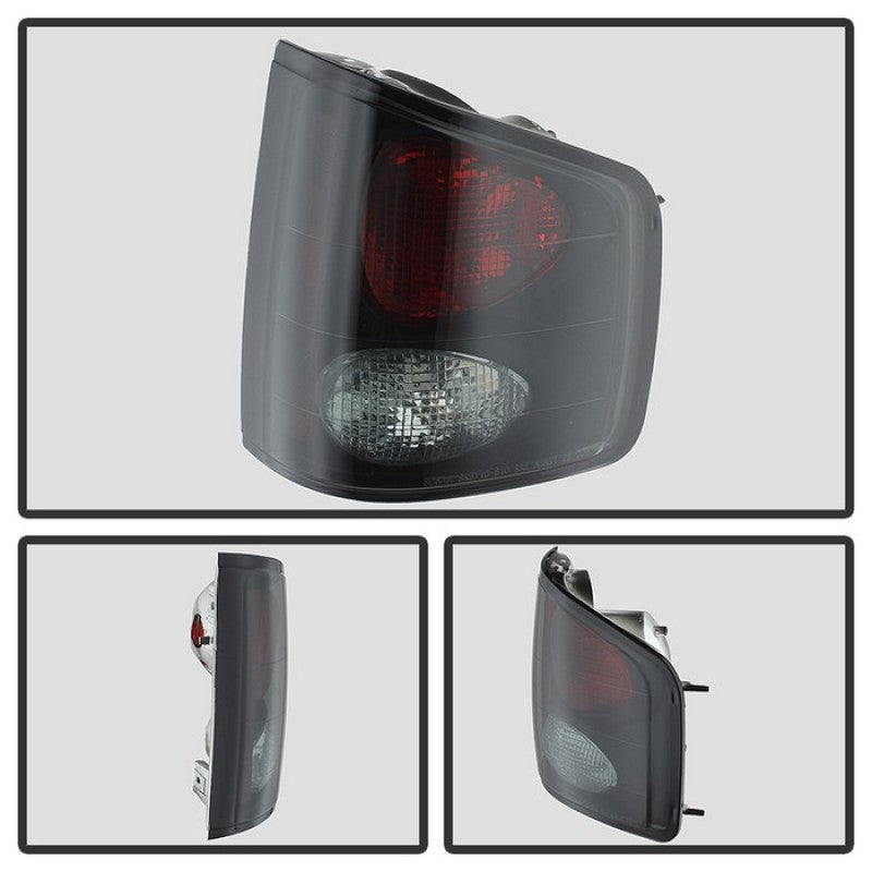 Spyder Chevy S10 94-04/Isuzu Hombre 96-00 Euro Tail Lights Blk Smke ALT-YD-CS1094-BSM Tail Lights SPYDER