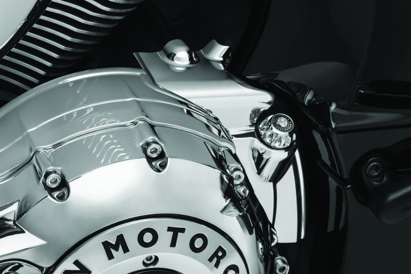 Kuryakyn Rear Oil Panel Accent Chrome Indian Exterior Trim Kuryakyn
