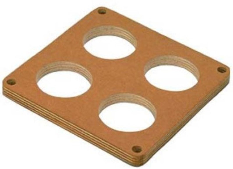 Moroso 4500 Carburetor Spacer - 4 Hole Plenum - 1/2in - Wood Hardware - Singles Moroso