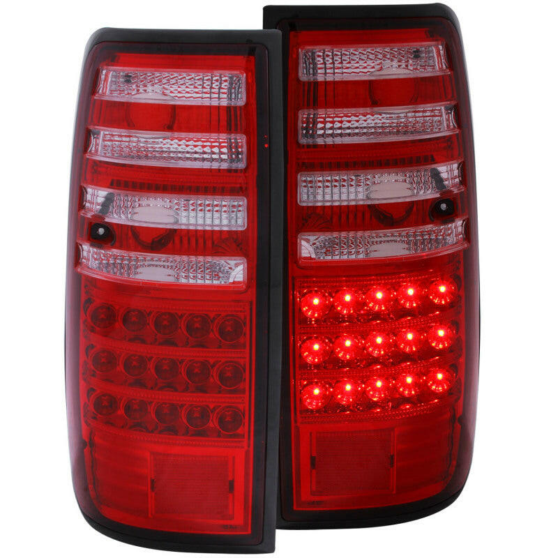 ANZO 1991-1997 Toyota Land Cruiser Fj LED Taillights Red/Clear Tail Lights ANZO