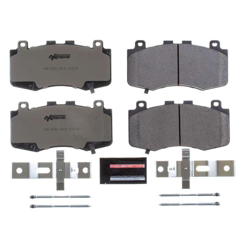 Power Stop 18-19 Jeep Grand Cherokee Front Z26 Extreme Street Brake Pads w/Hardware Brake Pads - Performance PowerStop