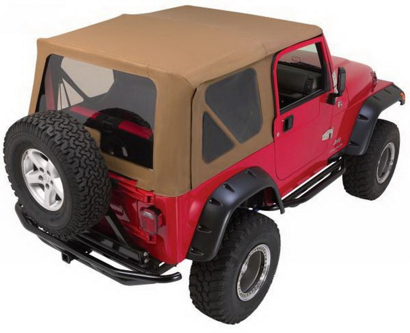 Rampage 1997-2006 Jeep Wrangler(TJ) Complete Top - Khaki Soft Tops Rampage
