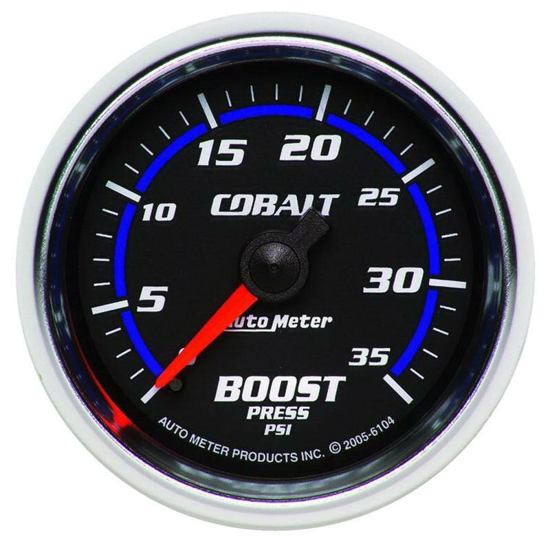 Autometer Cobalt 52mm 0-35 psi Mechanical Boost Gauge Gauges AutoMeter